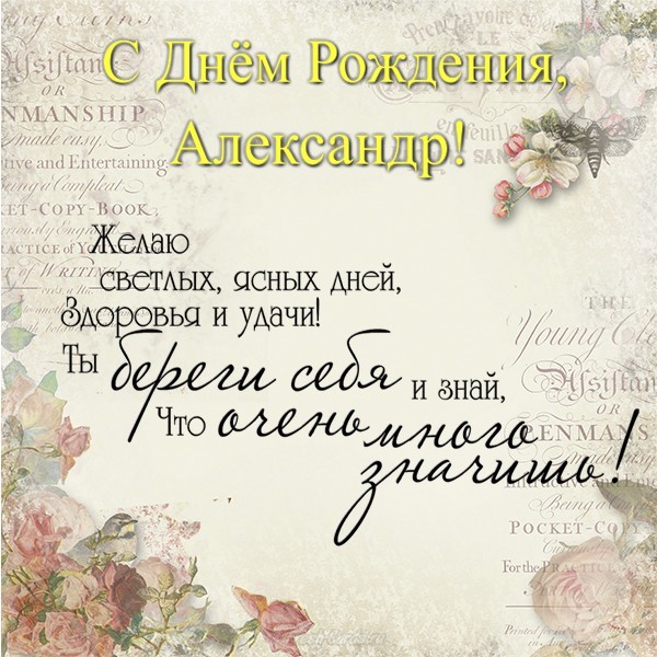 Поздравления С Днем Рождения Александру Прикольные