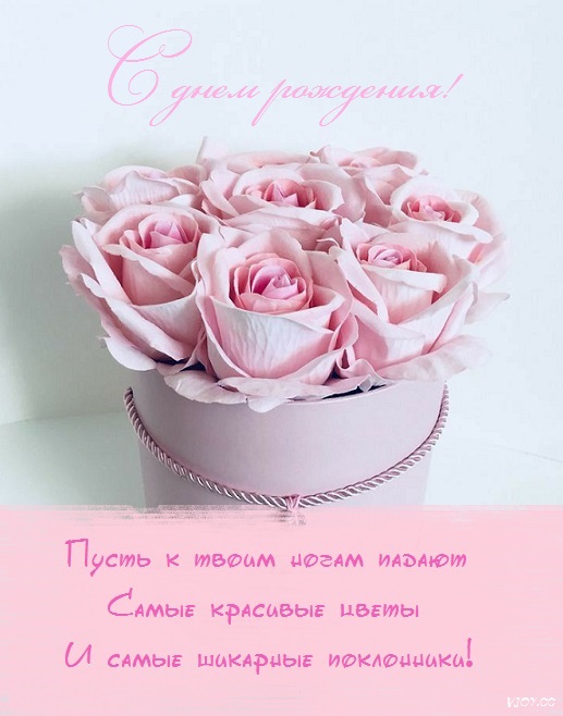 С днем рождения девушке картинки розы красивые