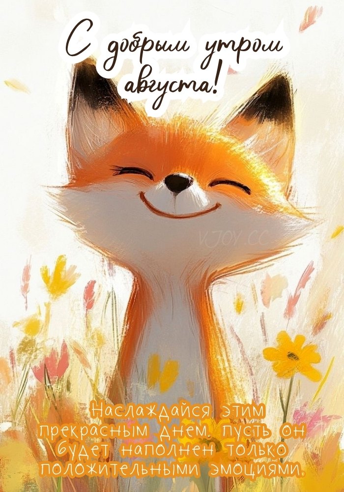 Доброе утро августа! - картинка. 