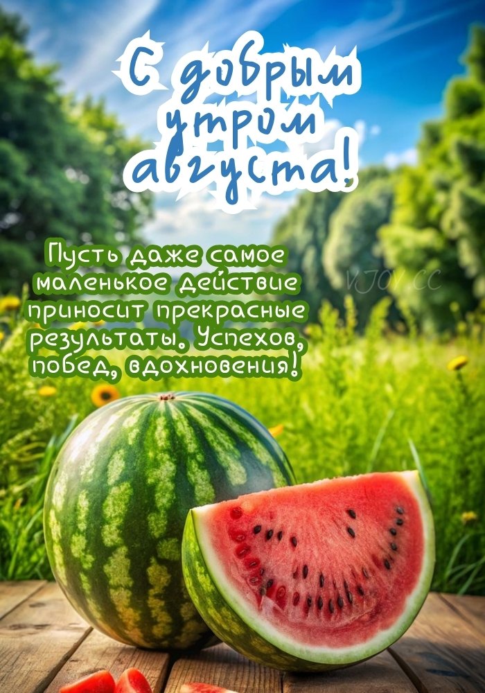 С добрым утром августа! 