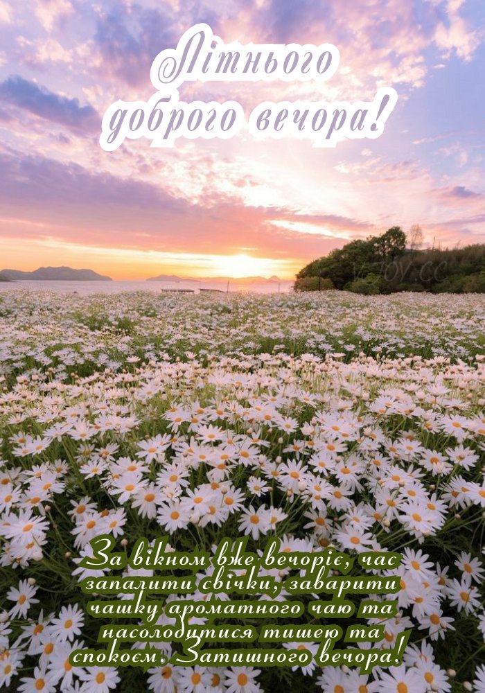 Вечірнього спокою і гарних думок 