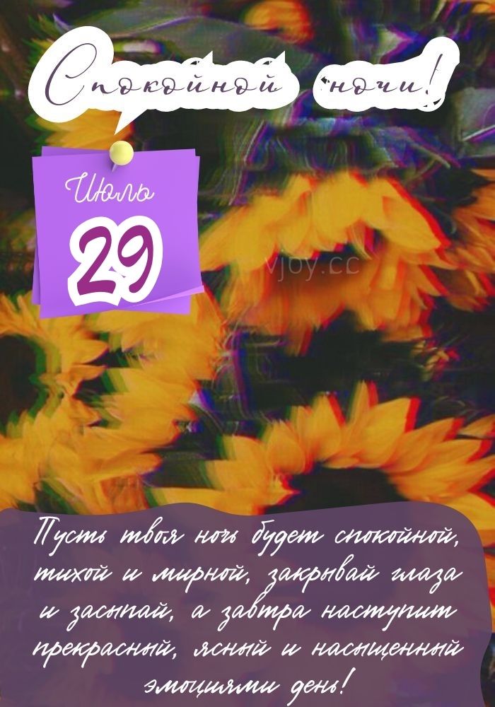 Доброй ночи 29 июля! 