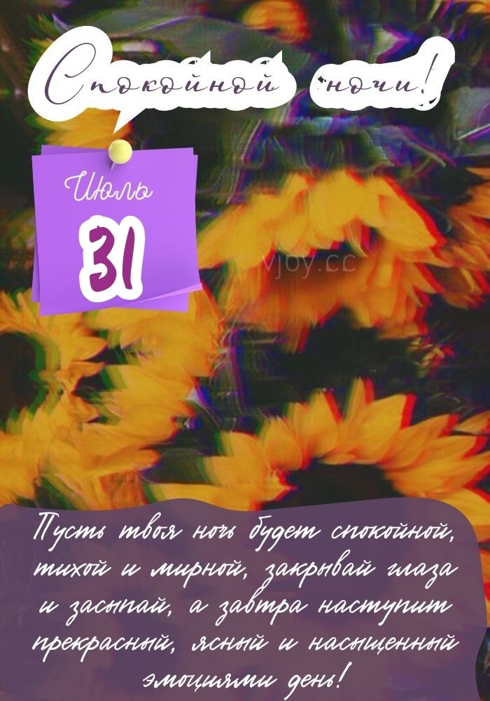 31 июля доброй летней ночи! 
