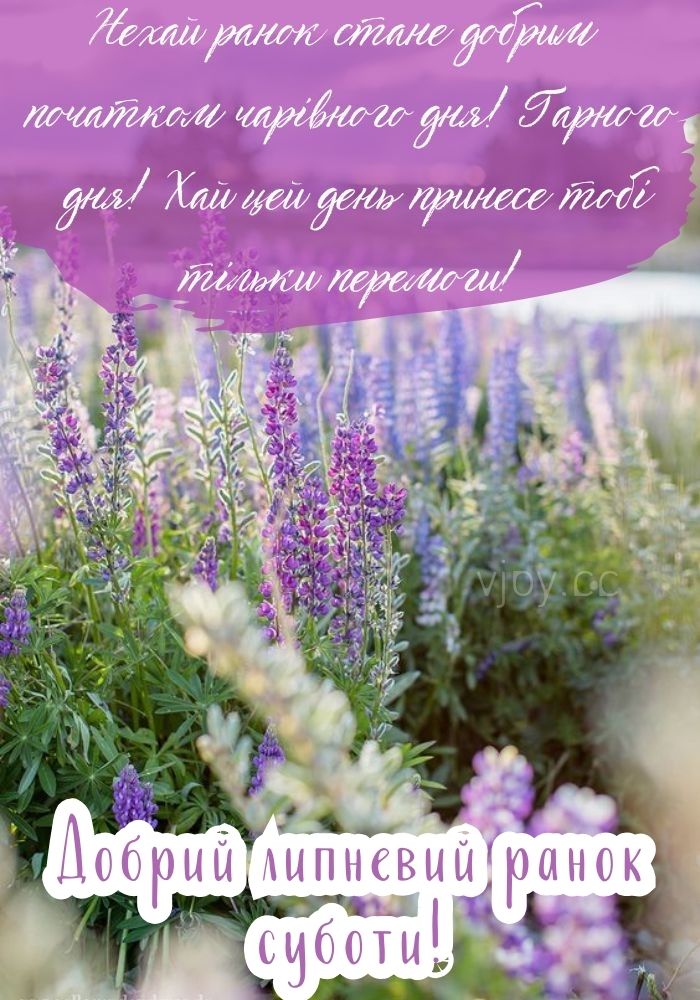 Добрий літній ранок суботи! 
