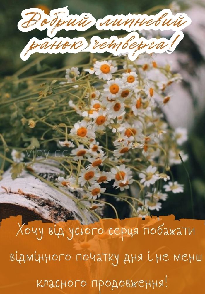 Позитивного липневого дня в четвер бажаю. 