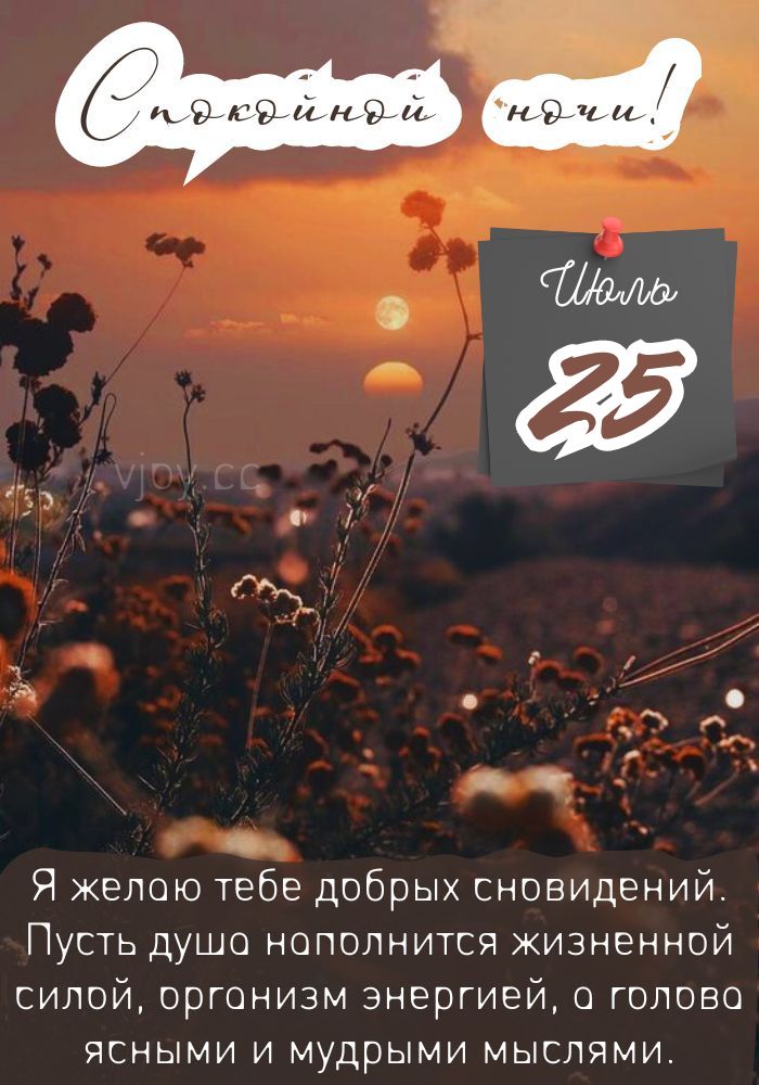 Доброй летней ночи 25 июля!