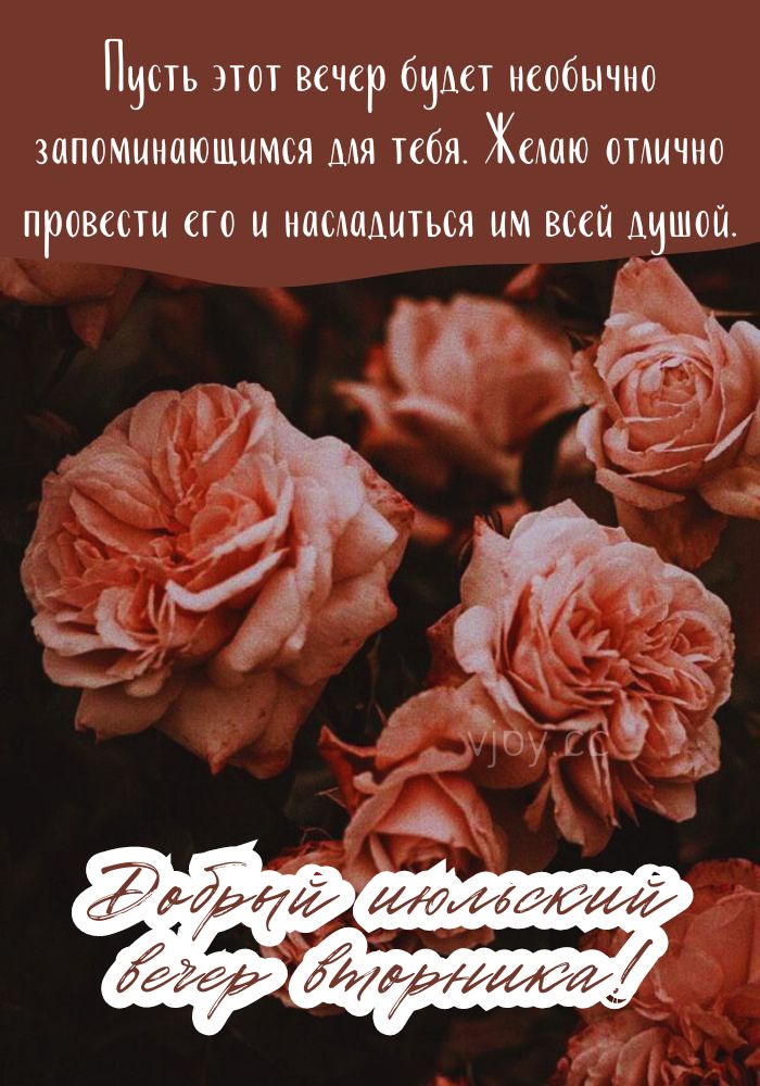 Прекрасного июльского вечера во вторник! - картинка. 