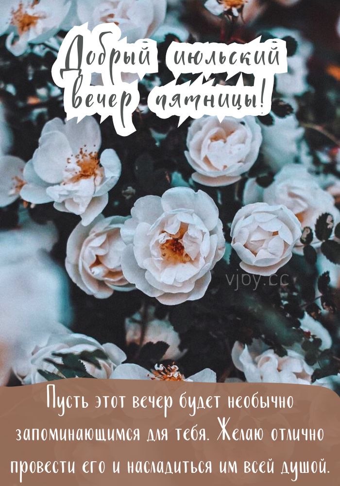 Июльский добрый вечер в пятницу! - картинка. 