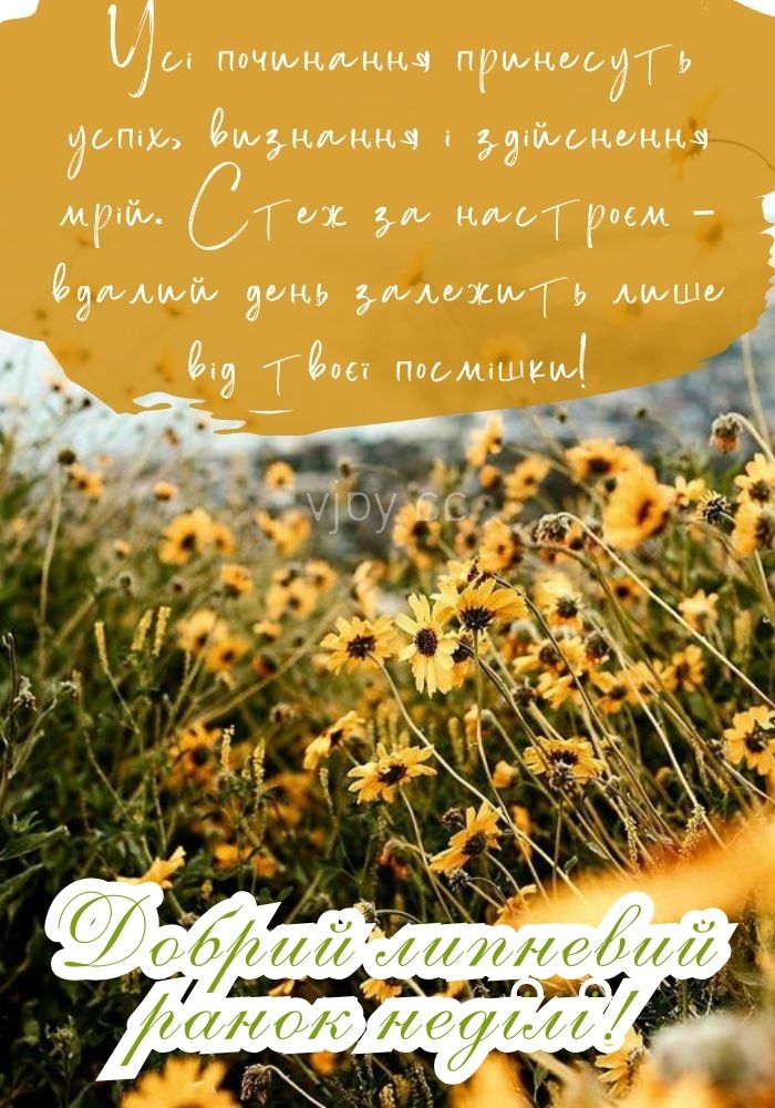 Доброго липневого дня неділі! 
