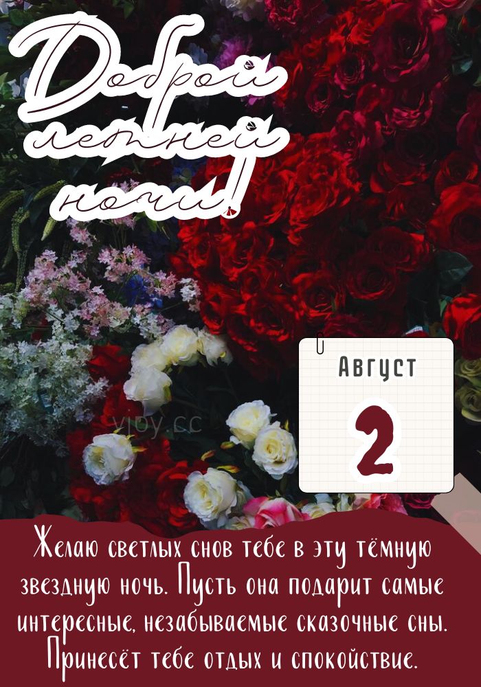 Прекрасной августовской ночи. 