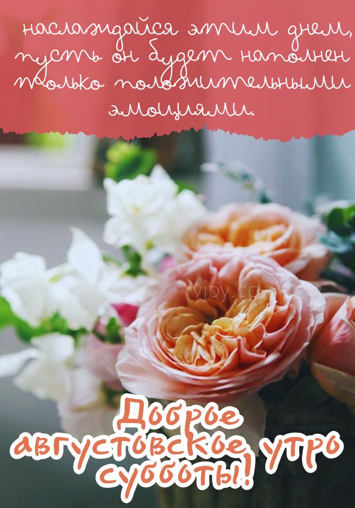 Отличного дня субботы. 