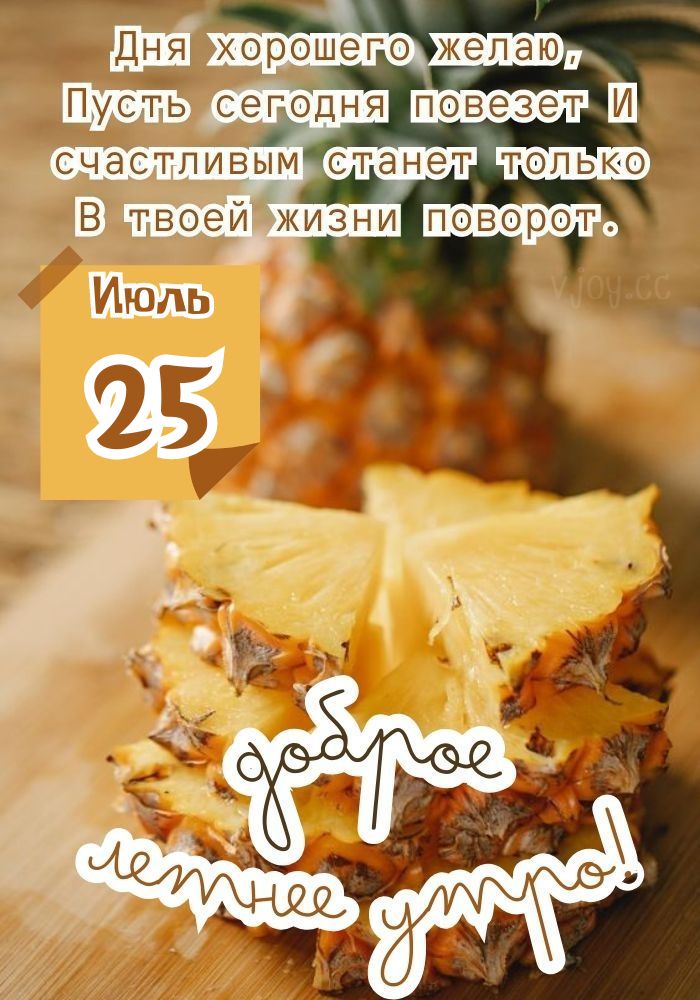 С добрым летним утром 25 июля.
