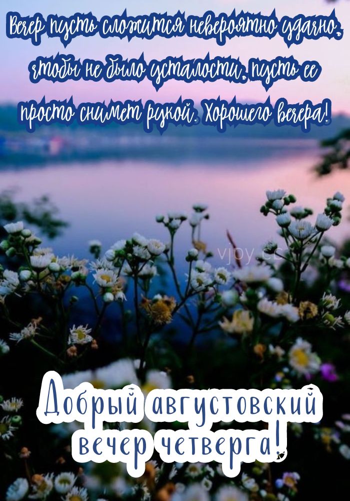 Позитивного августовского вечера. 