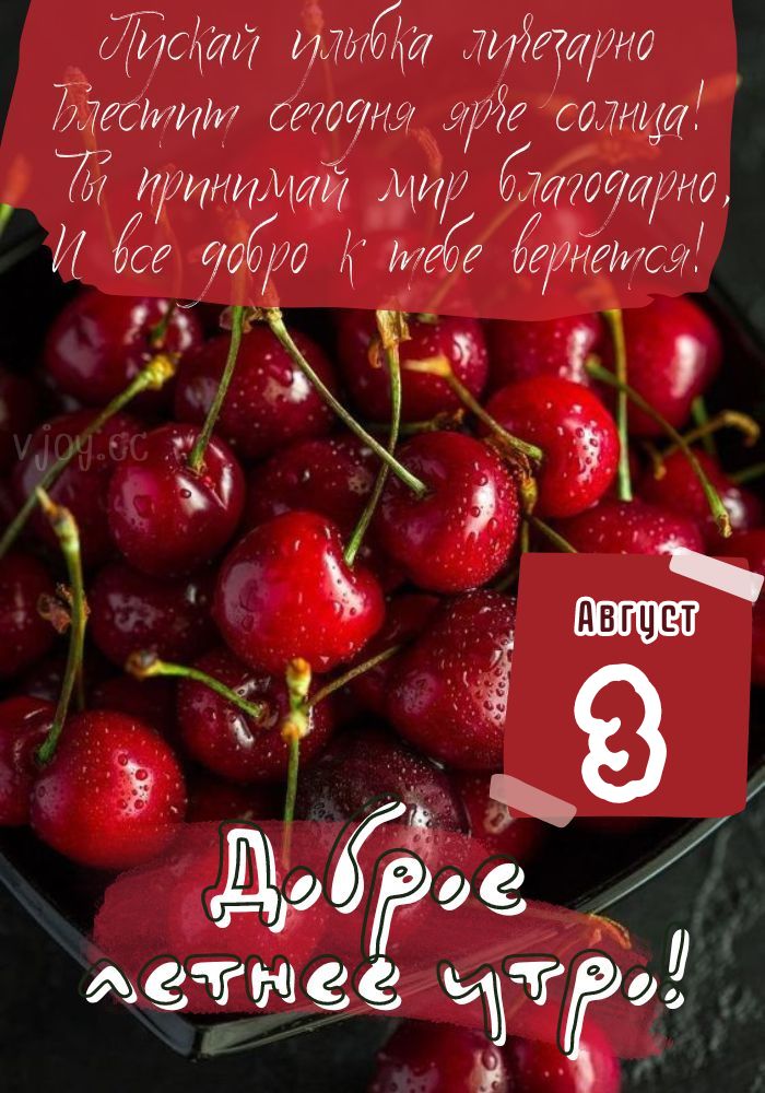 С добрым августовским утром! 