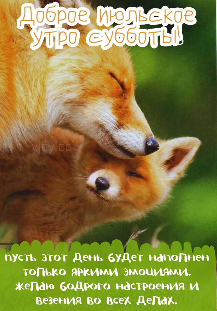 В субботу хорошего дня.