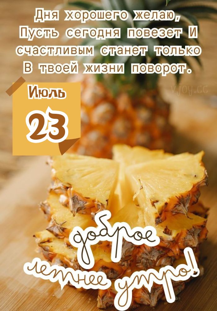 С добрым утром 23 июля!