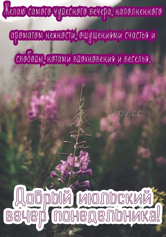 Доброго вечера понедельника! 