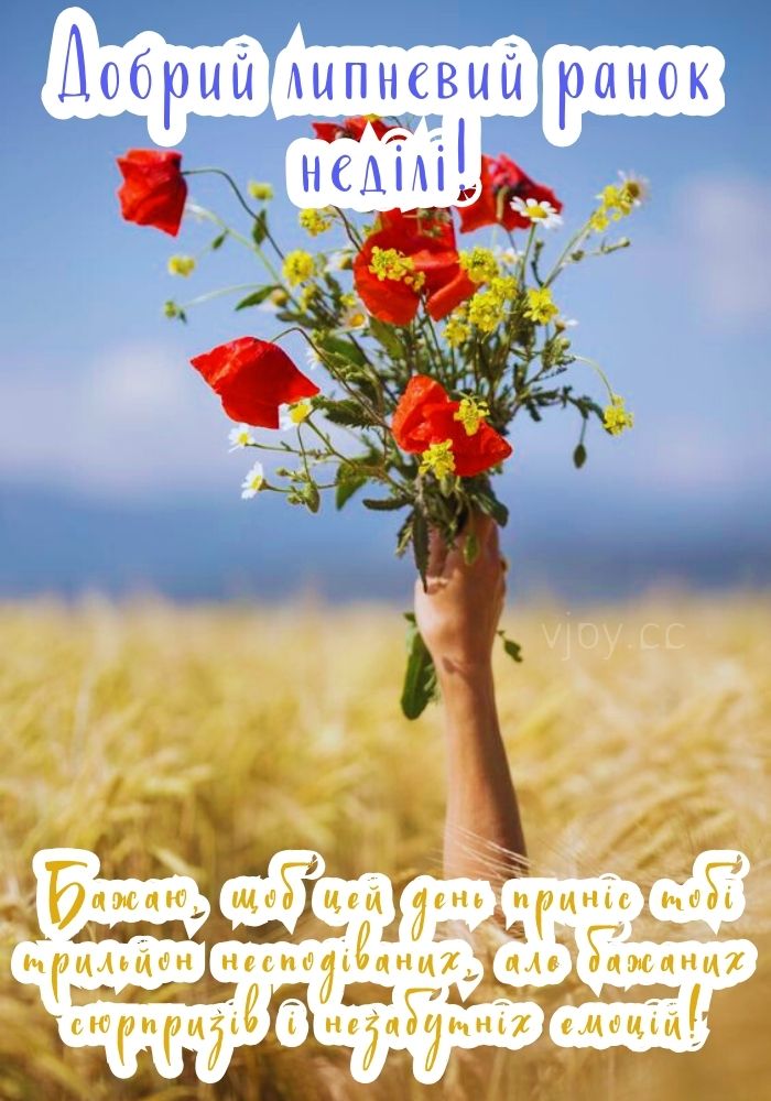 Позитивного липневого ранку неділі! 
