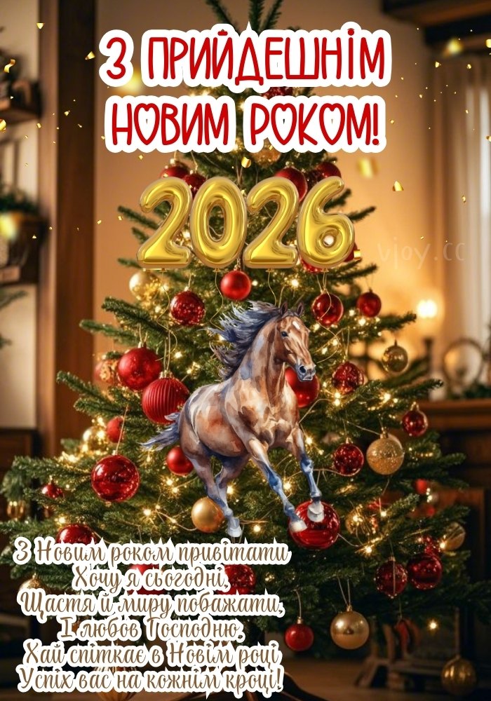 Радісного прийдешнього Нового року 2026