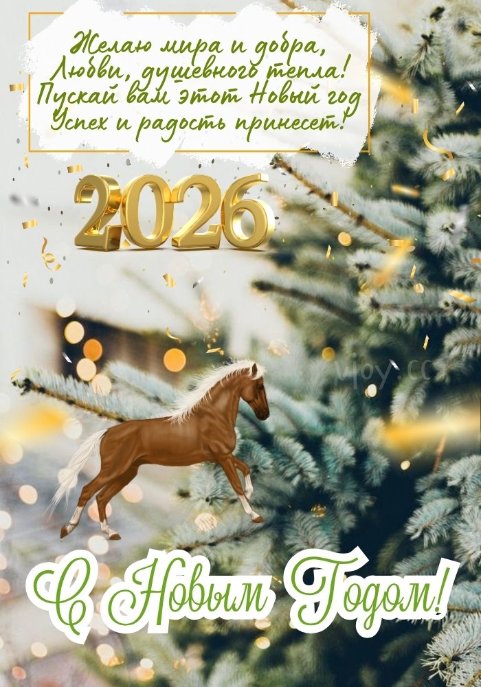 С Новым годом 2026 - пусть радость войдёт в сердце навсегда.