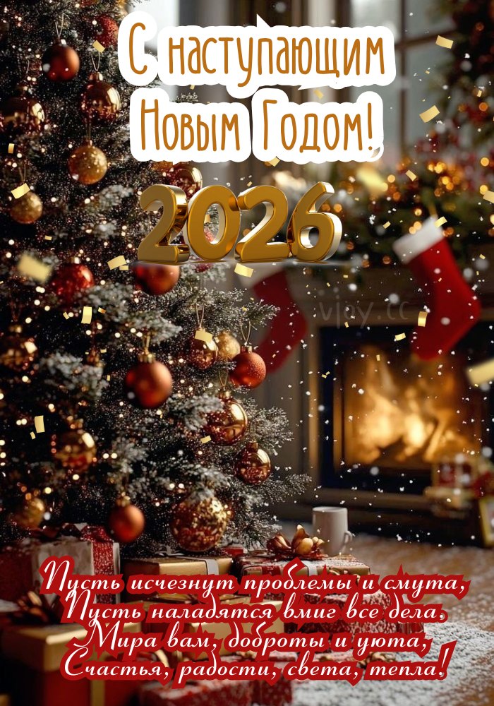 Новогодний свет и радость — С наступающим 2026!
