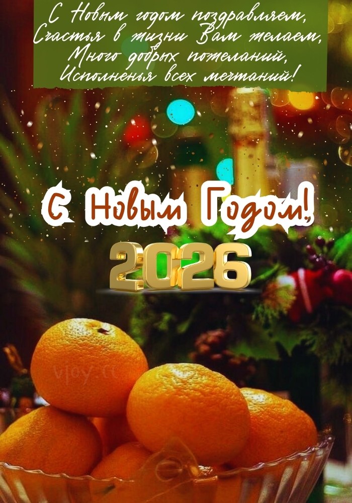 Пожелание счастья С Новым годом 2026