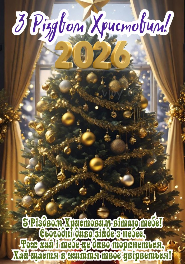 Нехай Різдво 2026 подарує тепло серця і душі.