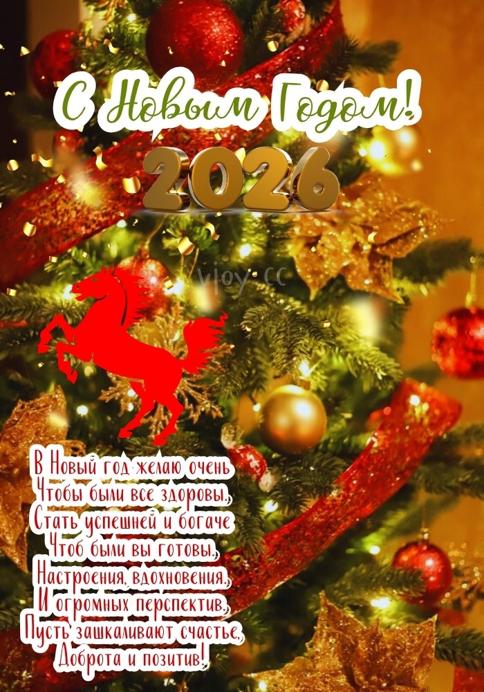 С Новым годом 2026 - желаем исполнения всех добрых желаний.