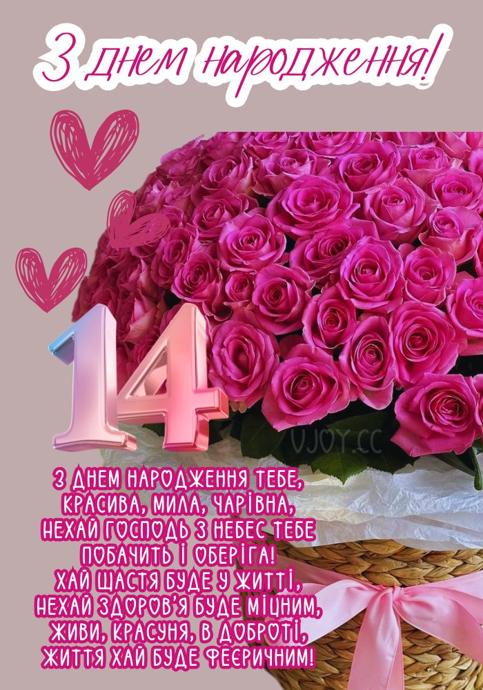З днем народження 14 років